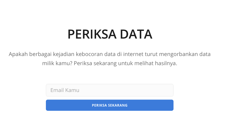 Cara Cek Kebocoran Data Pribadi