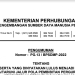 Hasil Pengumuman Sipencatar Kemenhub