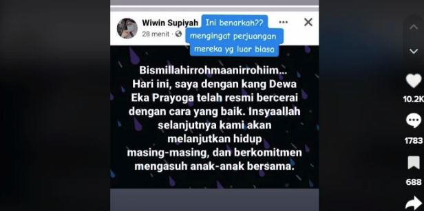 Dewa Eka Prayoga Cerai